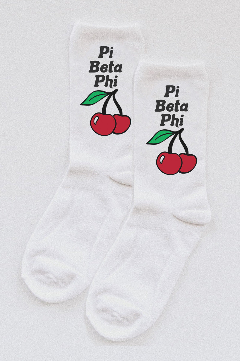 Cherry socks - Pi Beta Phi