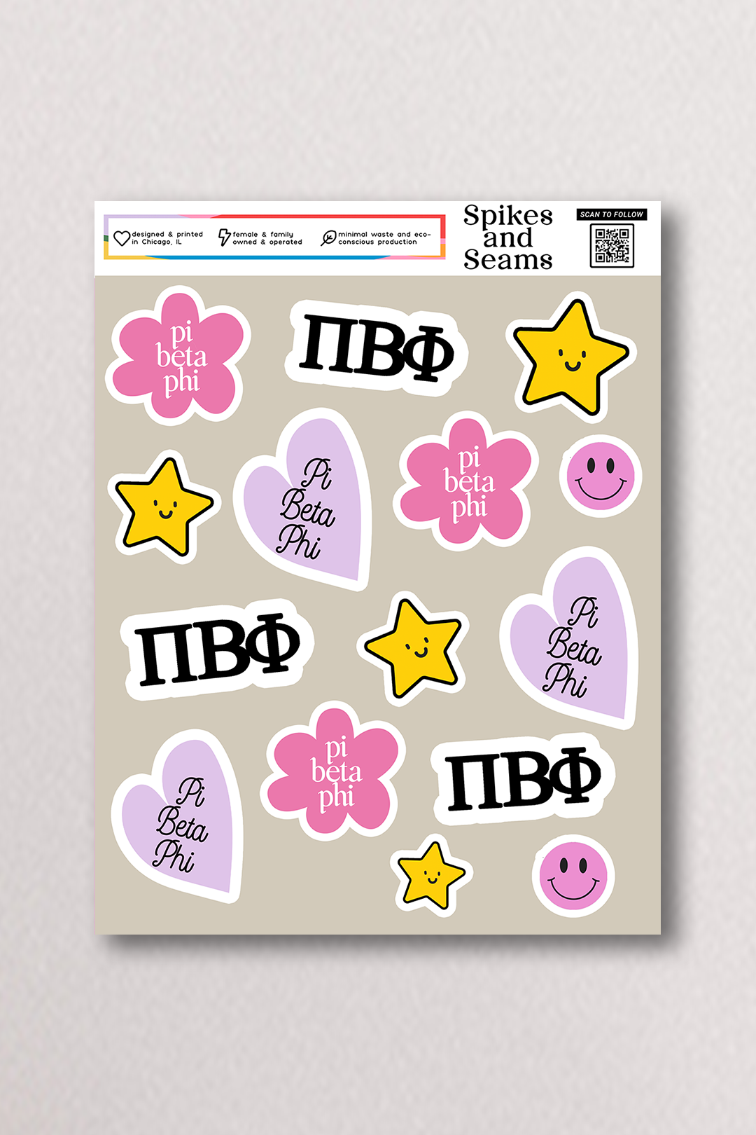 Sticker Sheet #16 - Pi Beta Phi