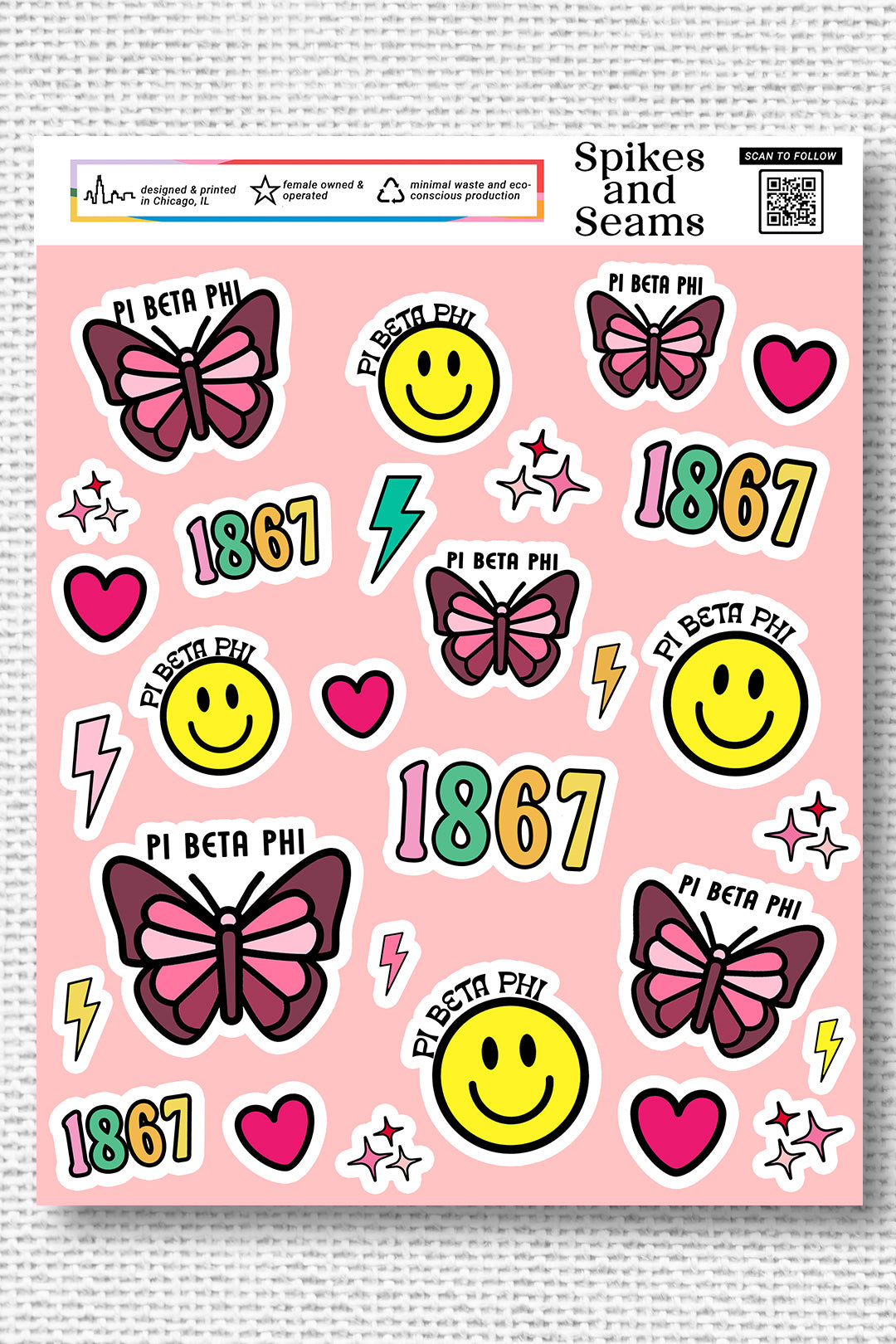 Sticker Sheet #10 - Pi Beta Phi