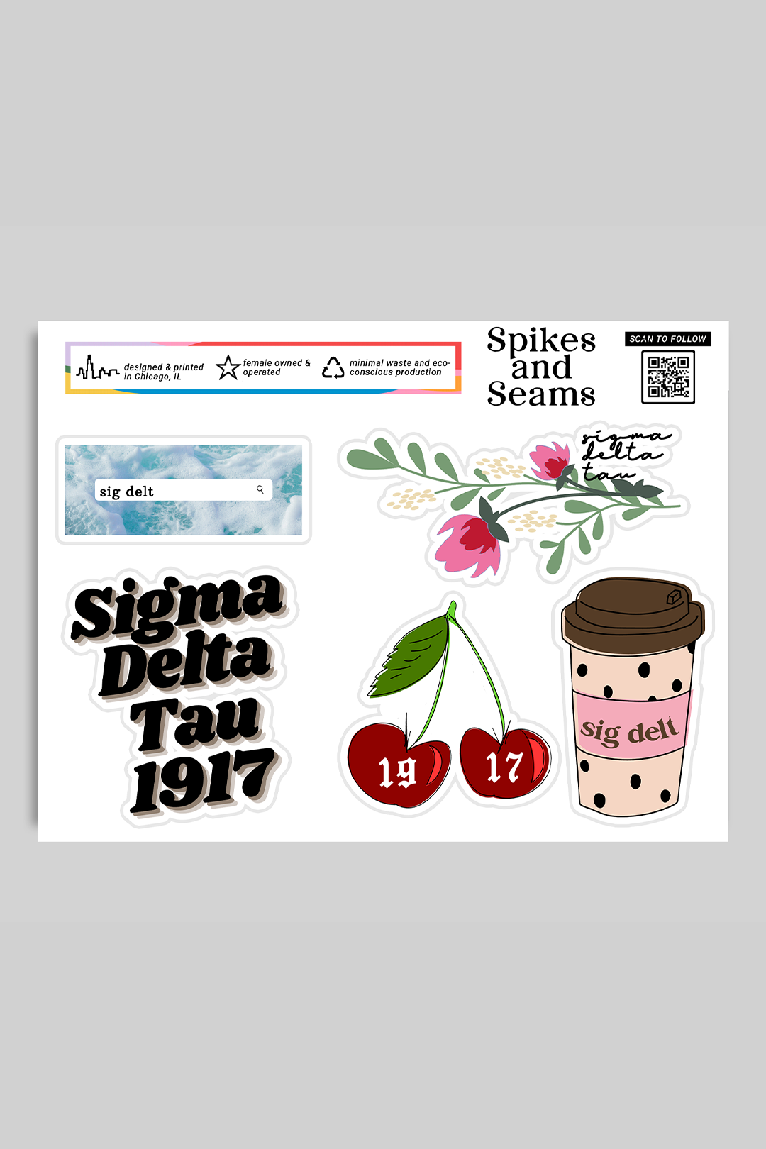 Sticker Sheet #4 - Sigma Delta Tau