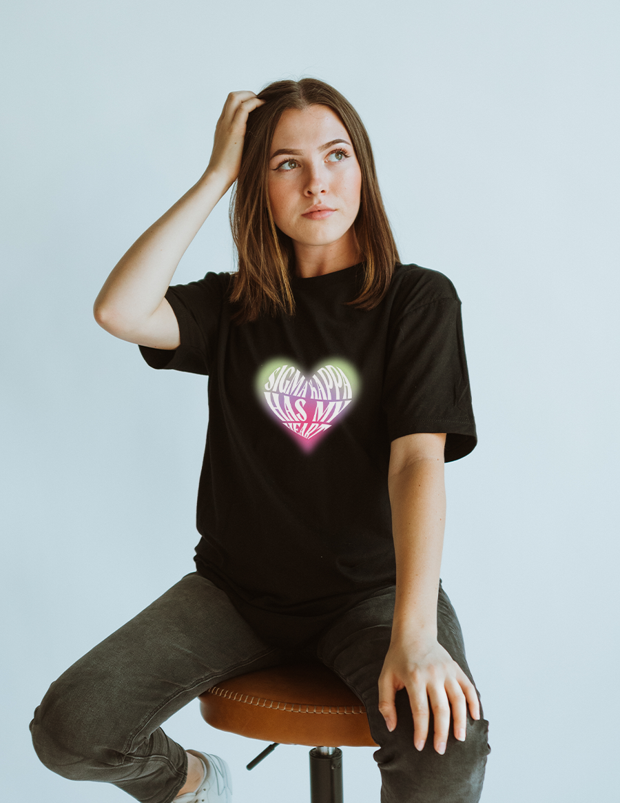 Black Heart tee - Sigma Kappa