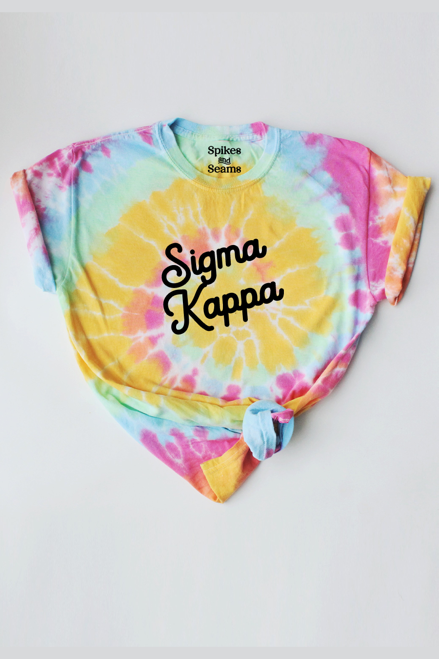 Tie Dye script tee - Sigma Kappa