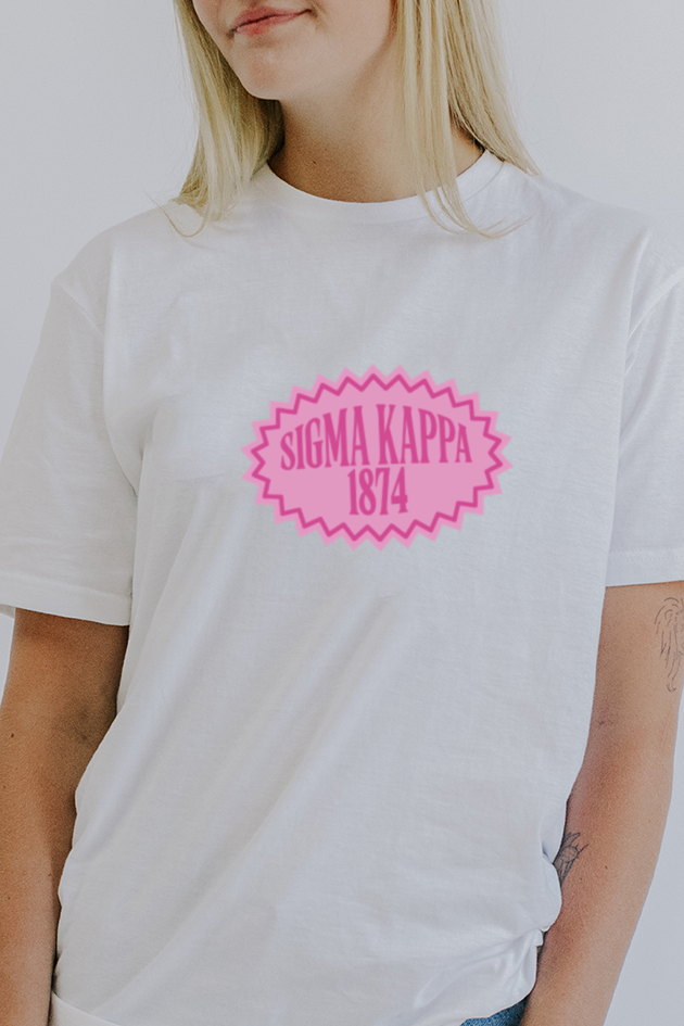 Burst tee - Sigma Kappa
