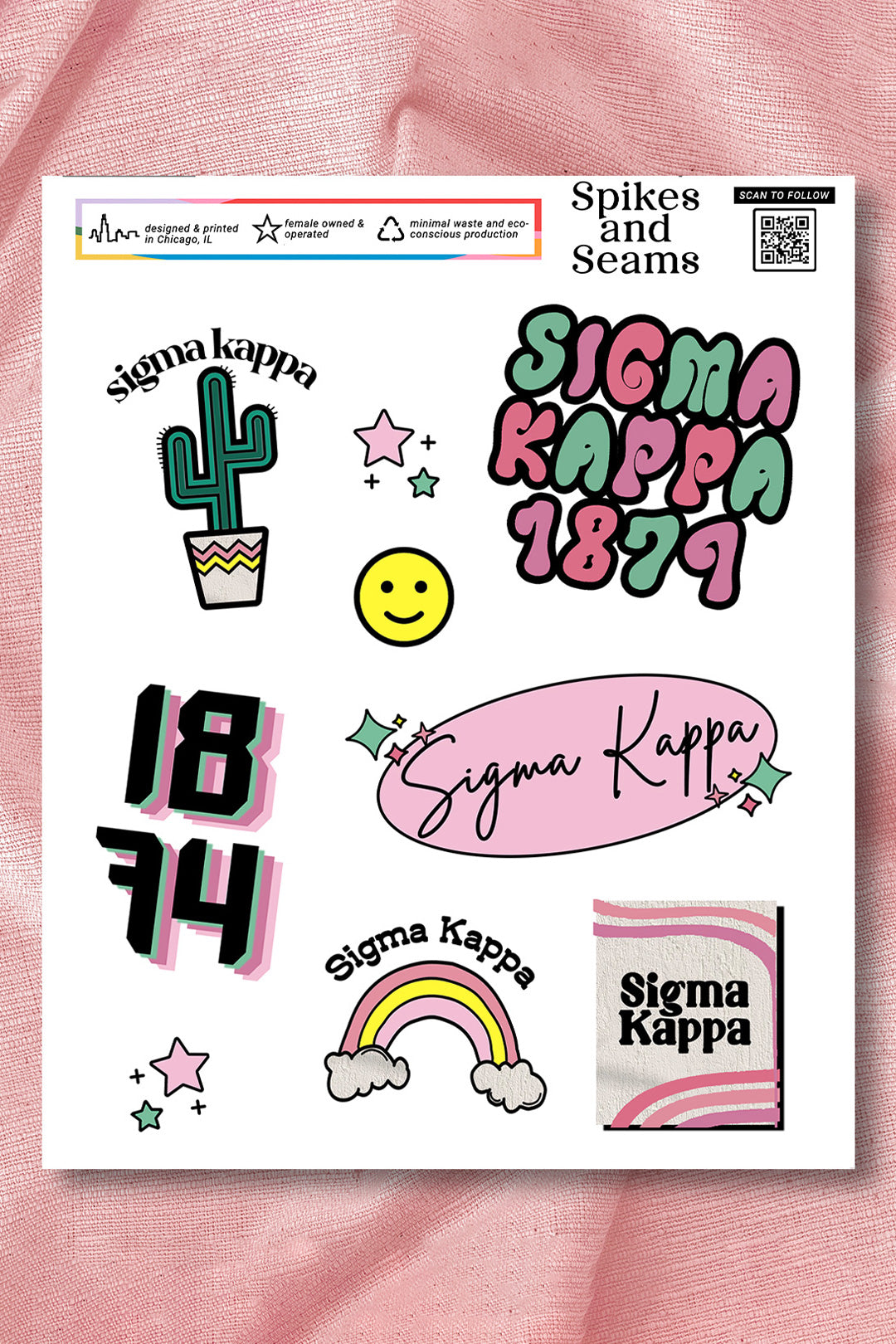Sticker Sheet #6 - Sigma Kappa