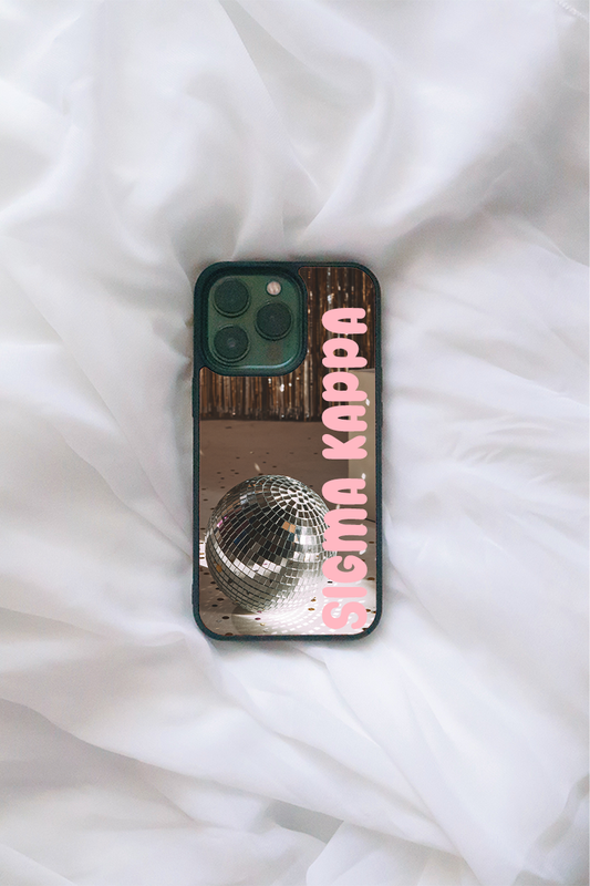 Pink Disco iPhone case - Sigma Kappa