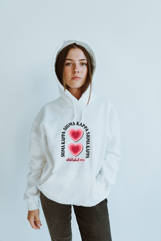 Heart Arches hoodie - Sigma Kappa