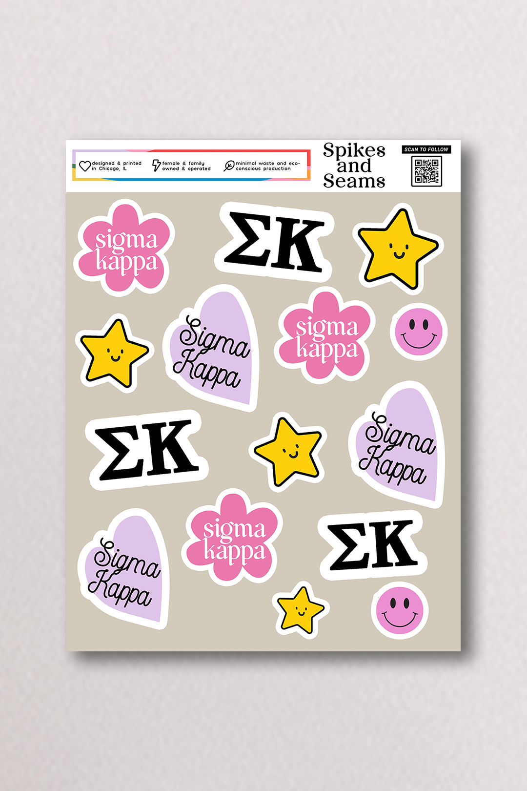 Sticker Sheet #16 - Sigma Kappa