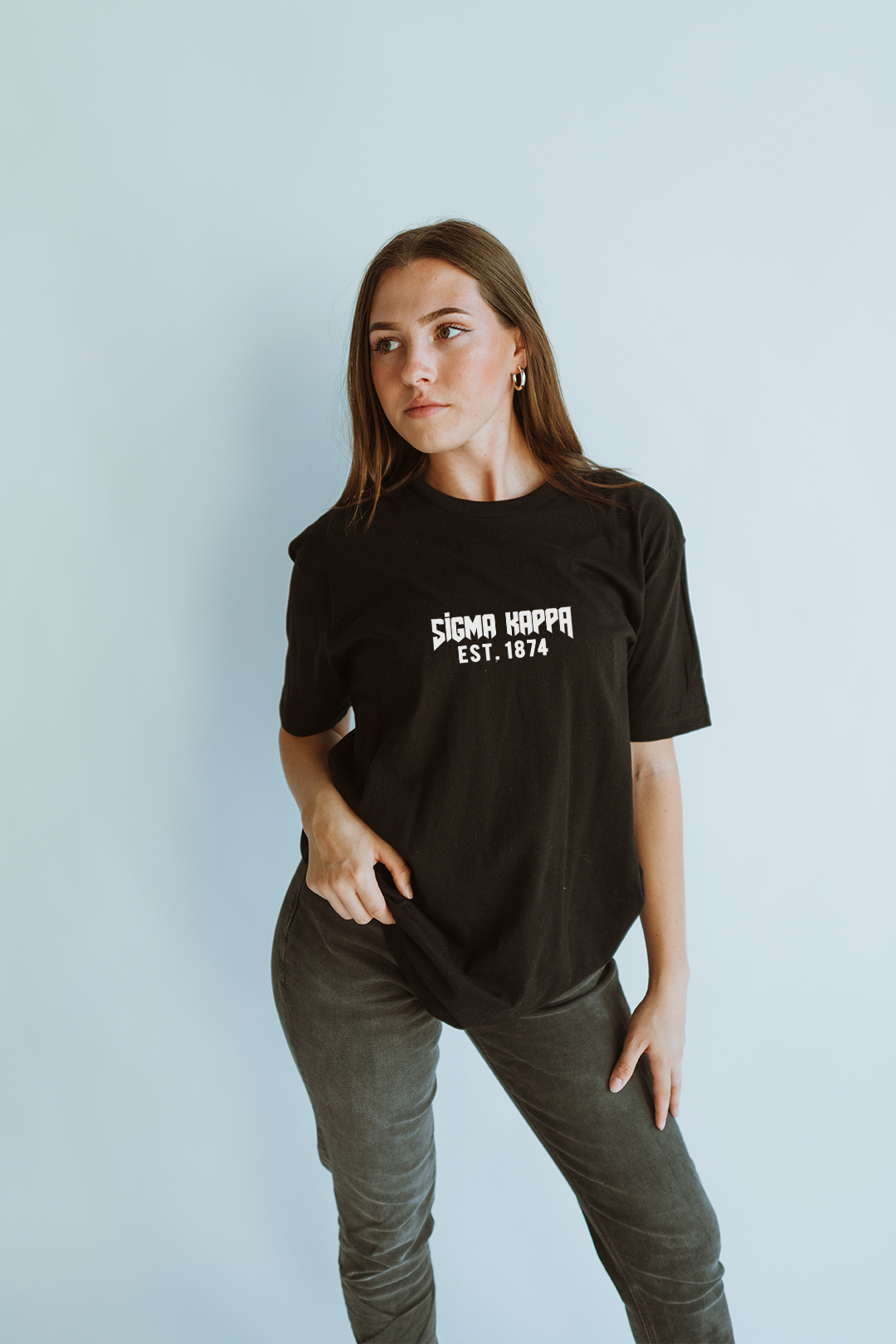 Black Rocker tee - Sigma Kappa