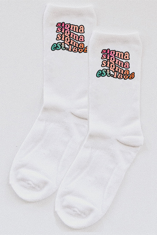 Gradient socks - Sigma Sigma Sigma