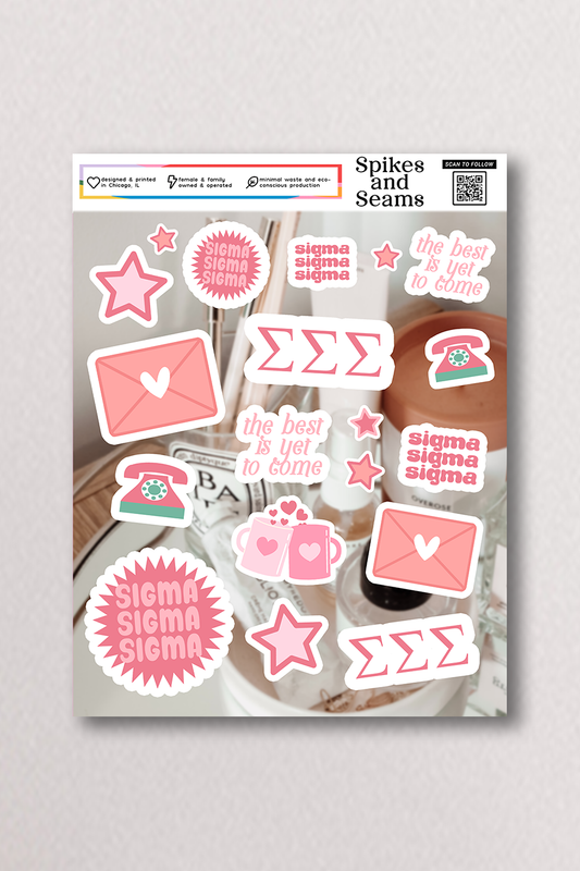 Sticker Sheet #17 - Tri Sigma