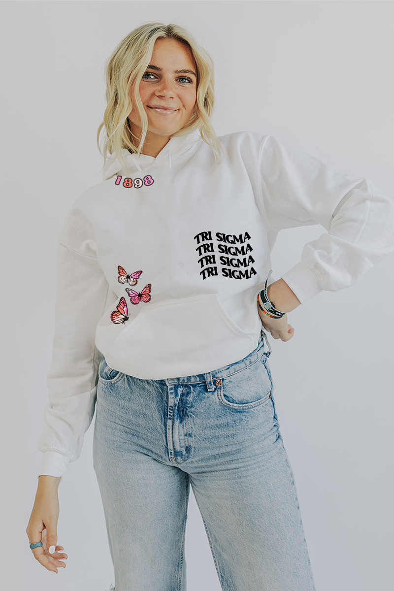 Butterfly Est. hoodie - Tri Sigma