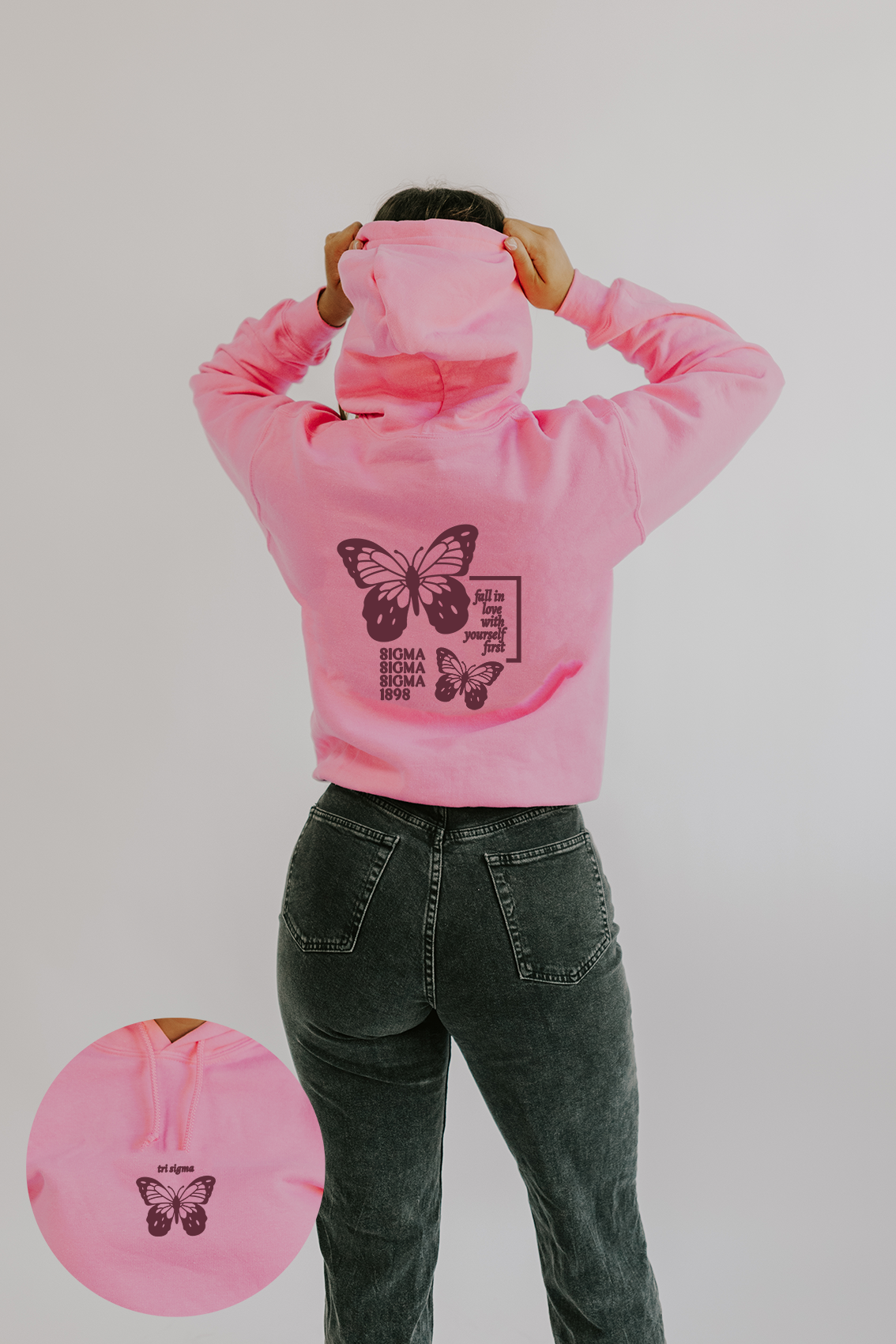 Fall in Love Butterfly hoodie