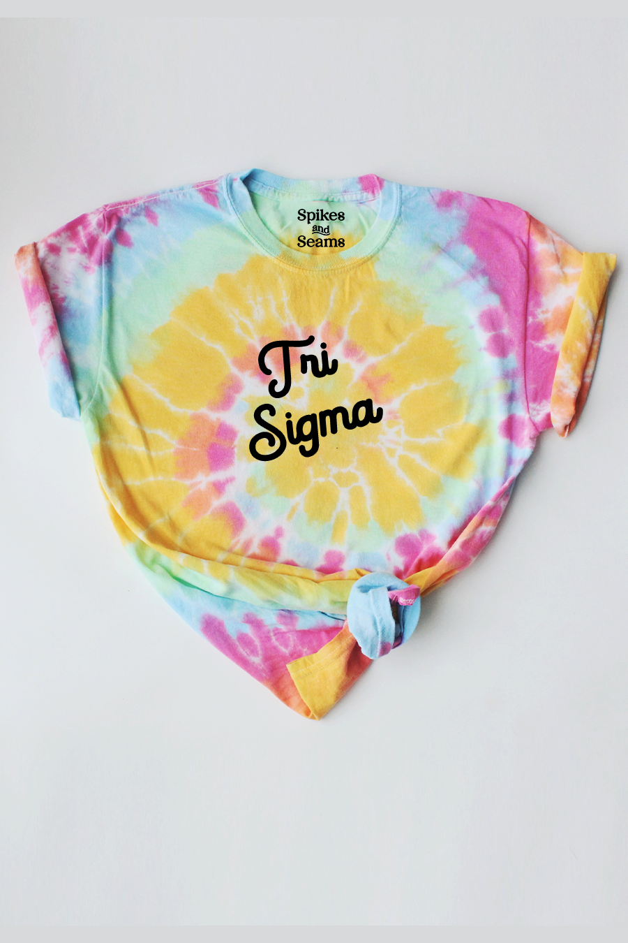 Tie Dye script tee - Tri Sigma