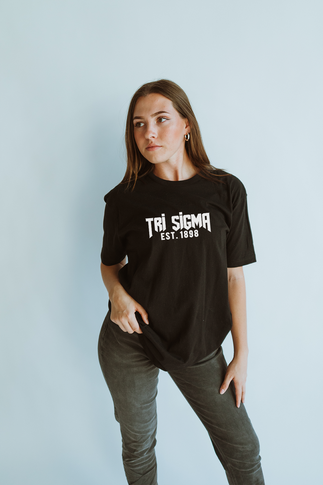 Black Rocker tee - Tri Sigma