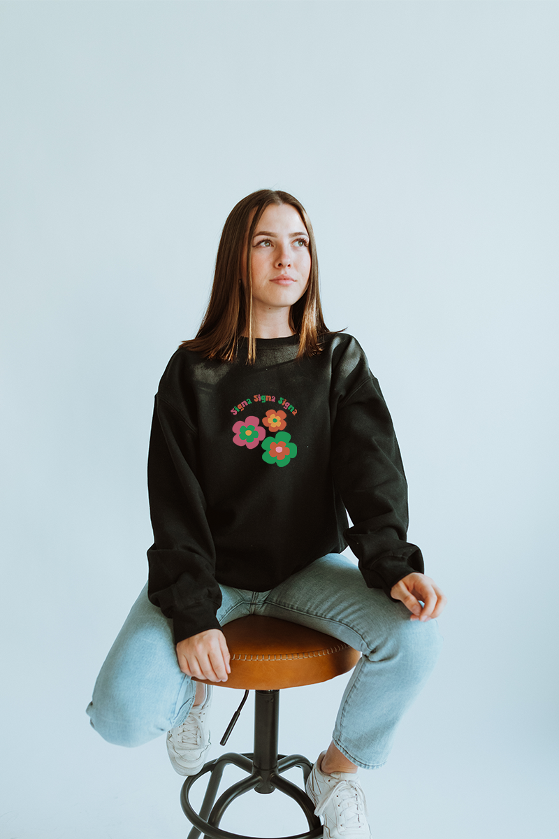 Black Groovy sweatshirt - Sigma Sigma Sigma