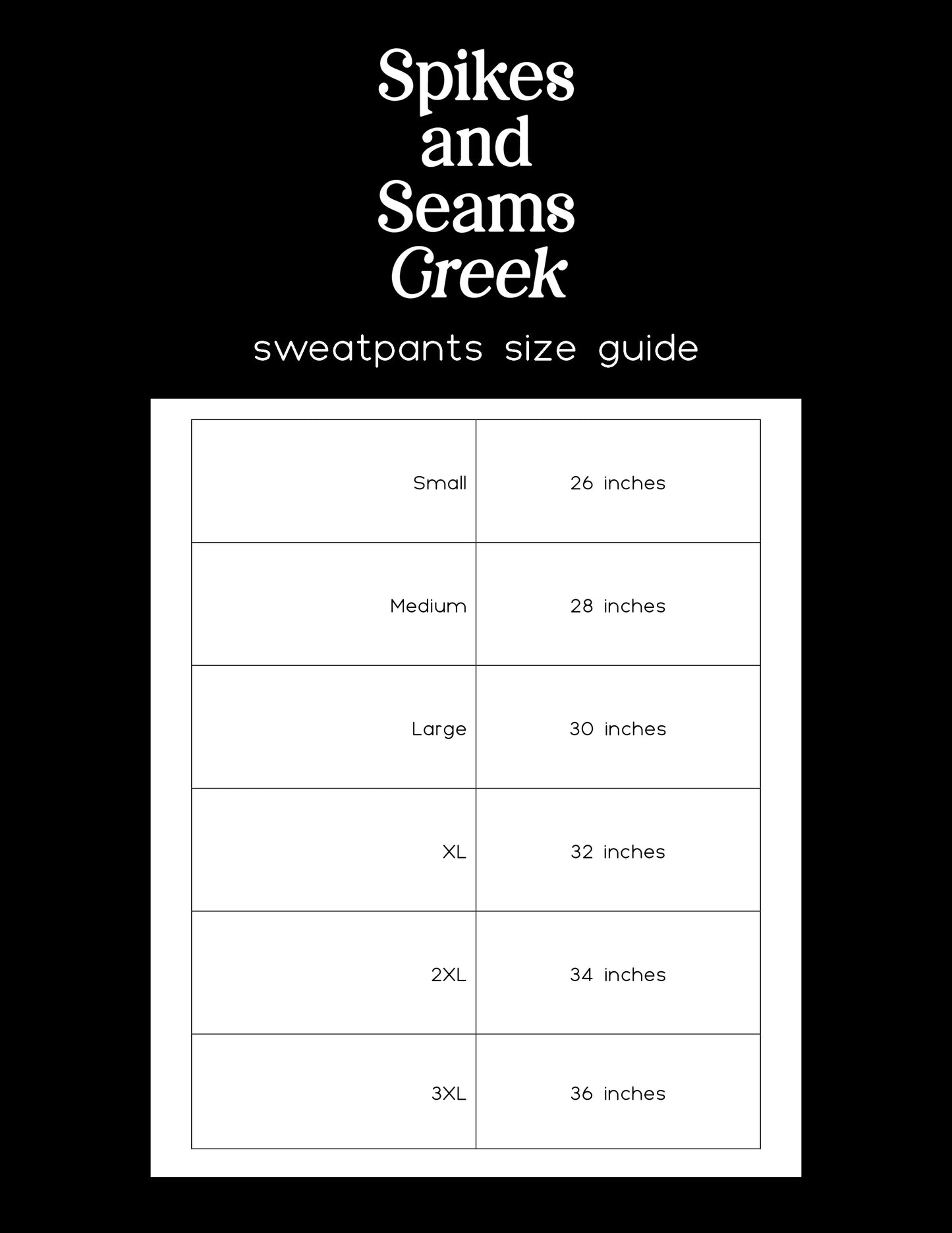 Black Groovy sweatpants - Sigma Delta Tau