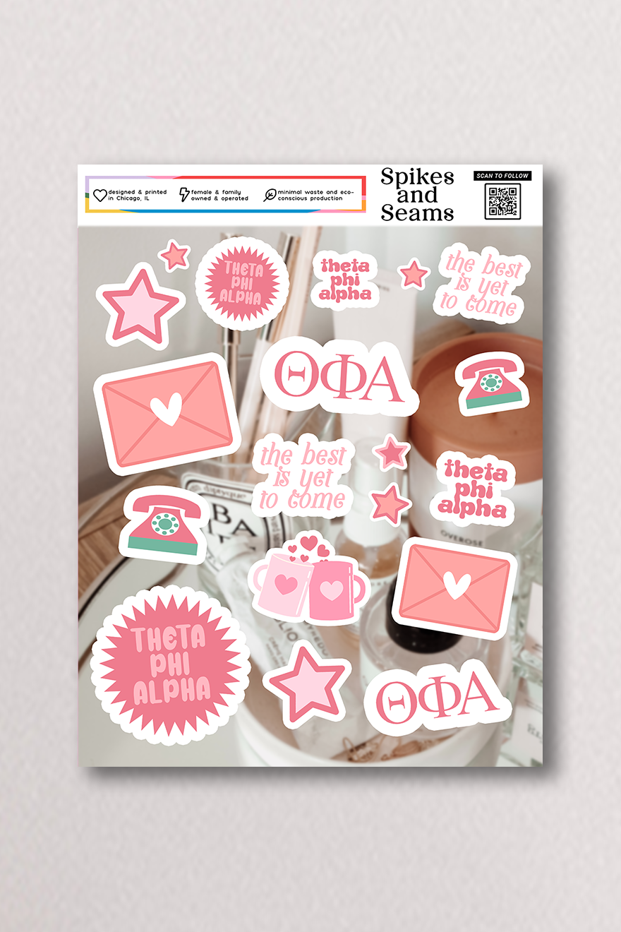 Sticker Sheet #17 - Theta Phi Alpha