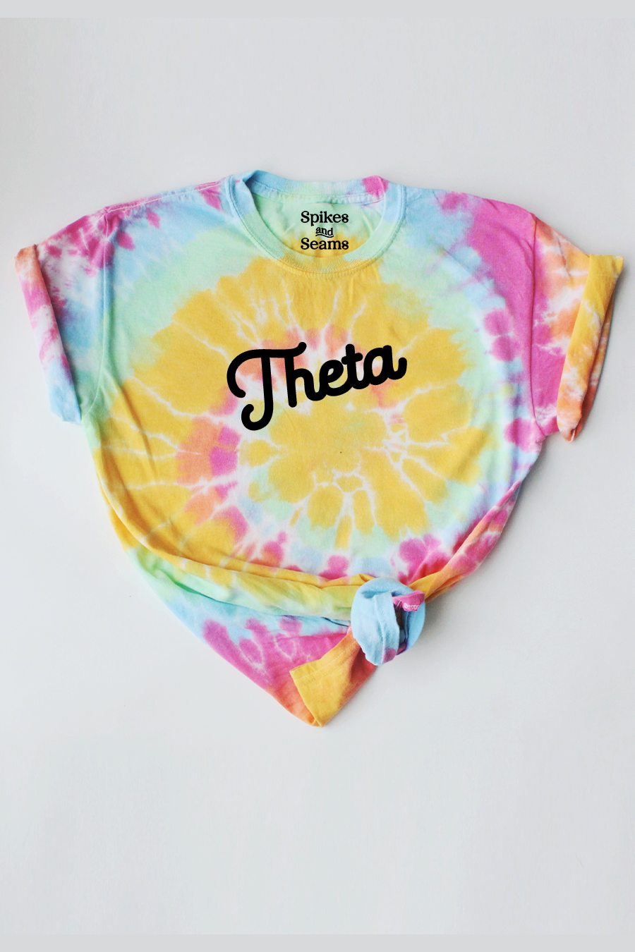 Tie Dye script tee - Theta
