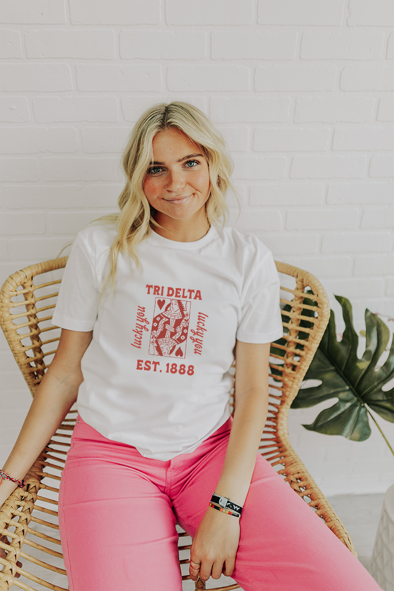Lucky You tee - Tri Delta