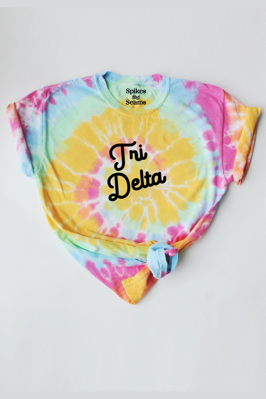 Tie Dye script tee - Tri Delta