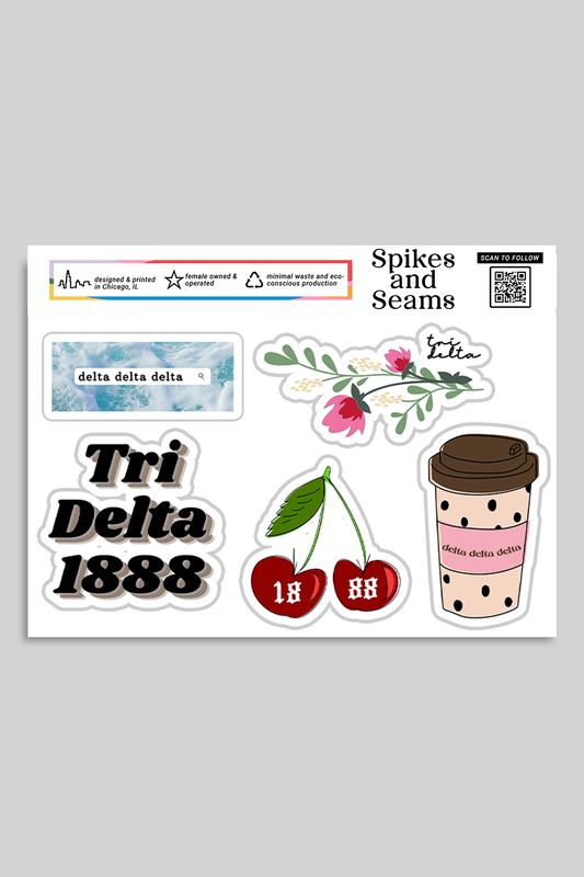 Sticker Sheet #4 - Delta Delta Delta