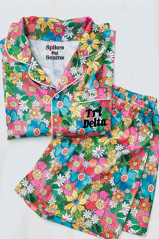Flowerland Pajamas - Tri Delta