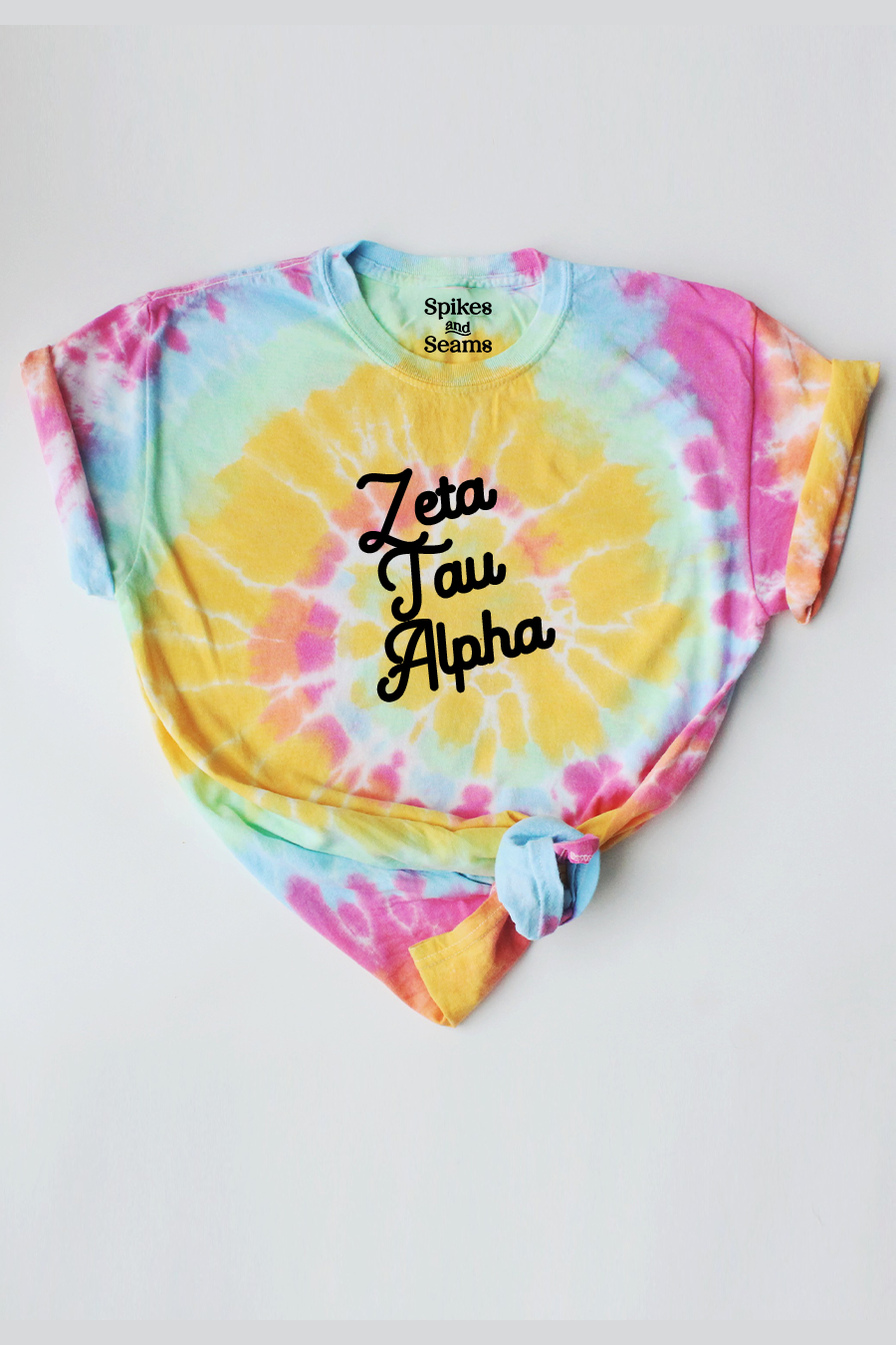 Tie Dye script tee - Zeta Tau Alpha