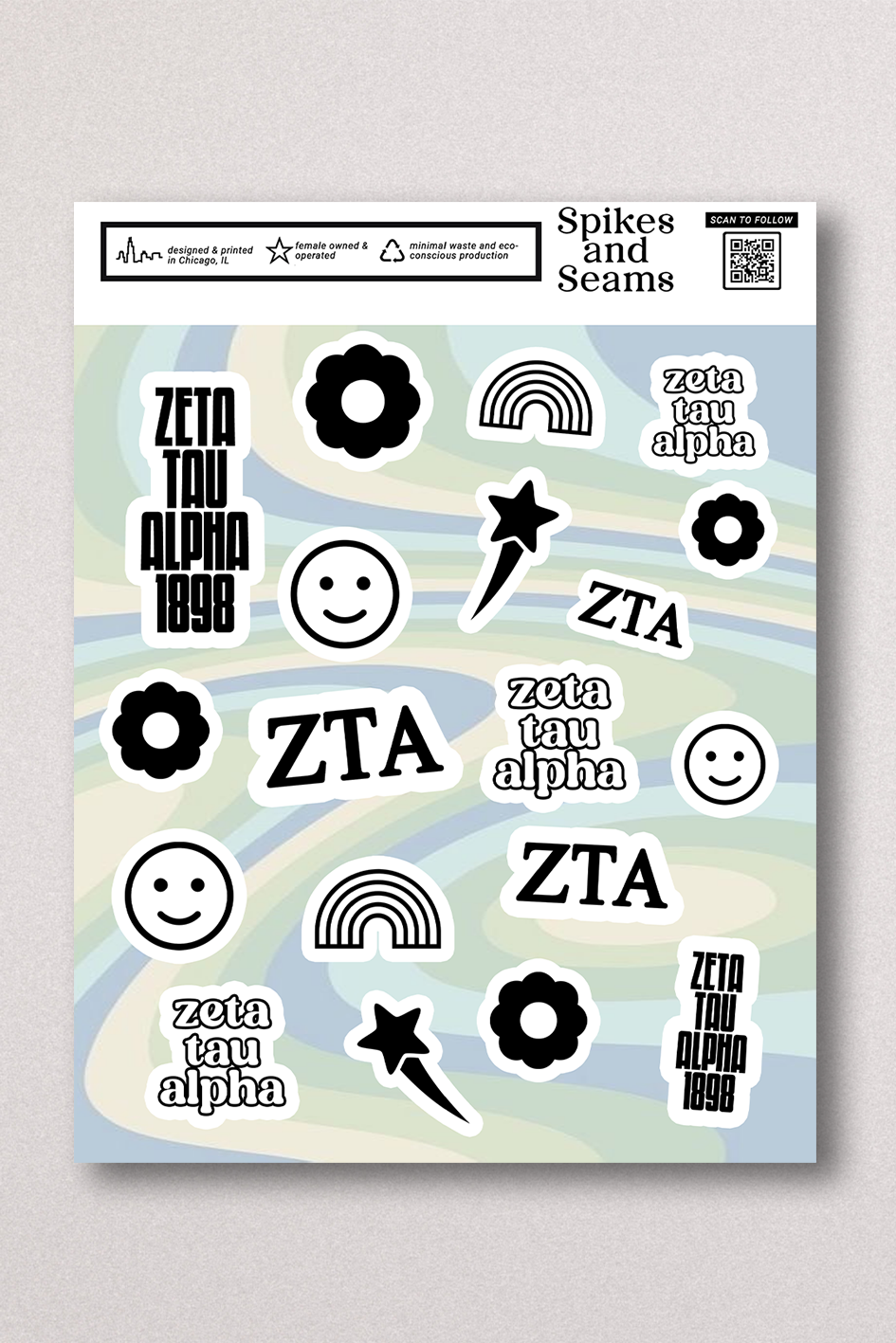Sticker Sheet #13 - Zeta Tau Alpha