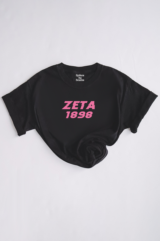Pink text tee - Zeta