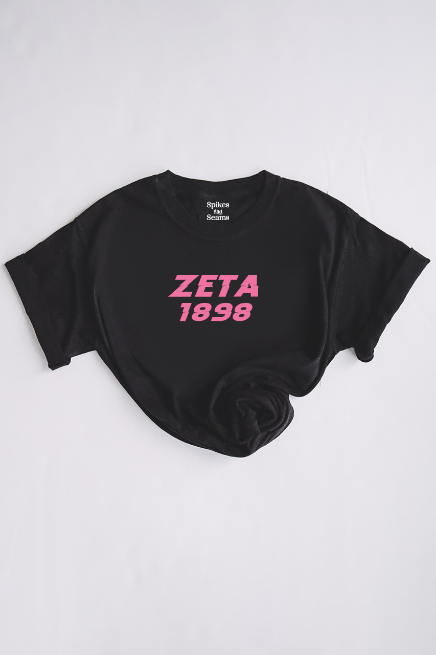 Pink text tee - Zeta