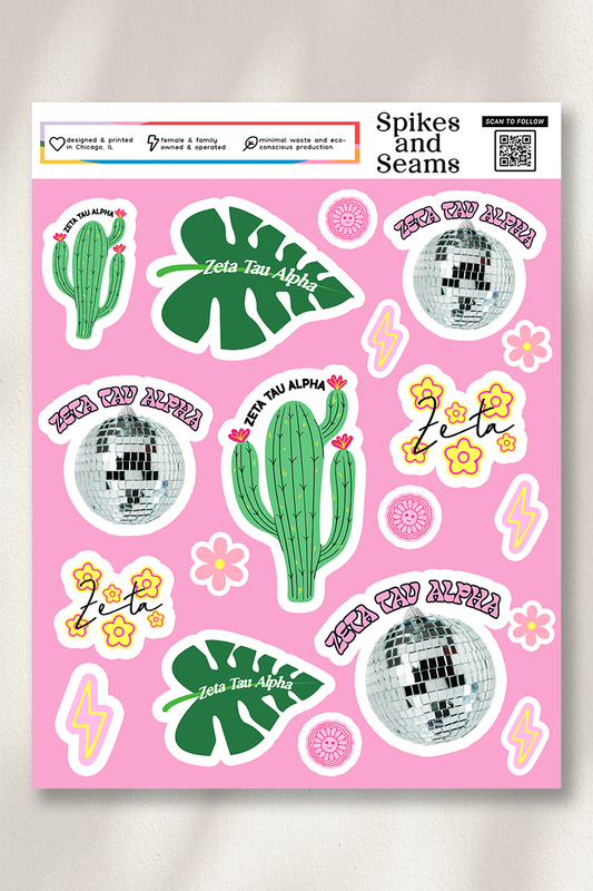 Sticker Sheet #15 - Zeta Tau Alpha