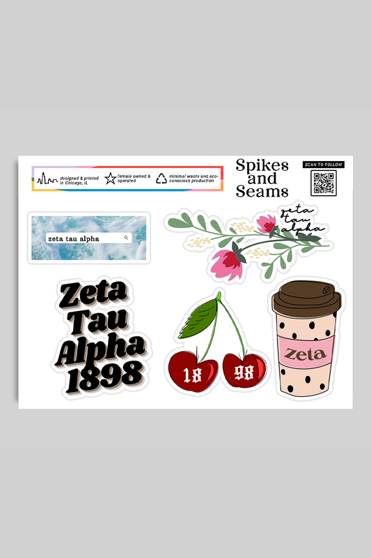 Sticker Sheet #4 - Zeta Tau Alpha