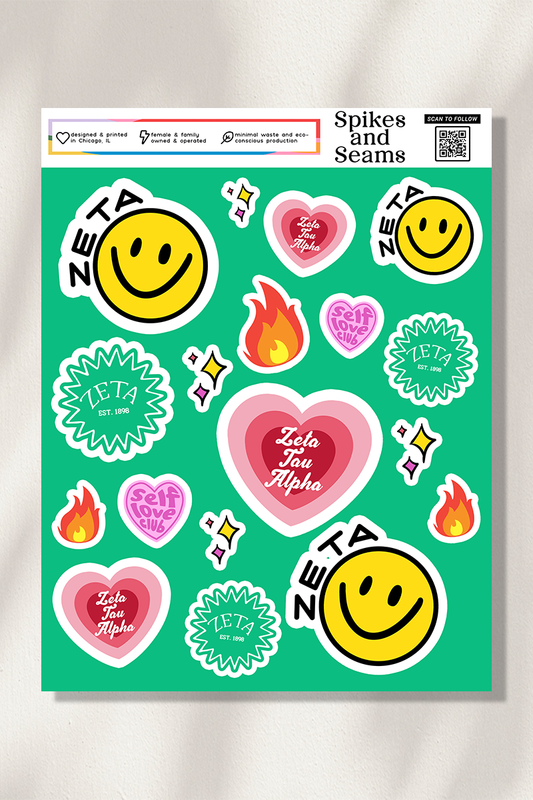 Sticker Sheet #14 - Zeta Tau Alpha