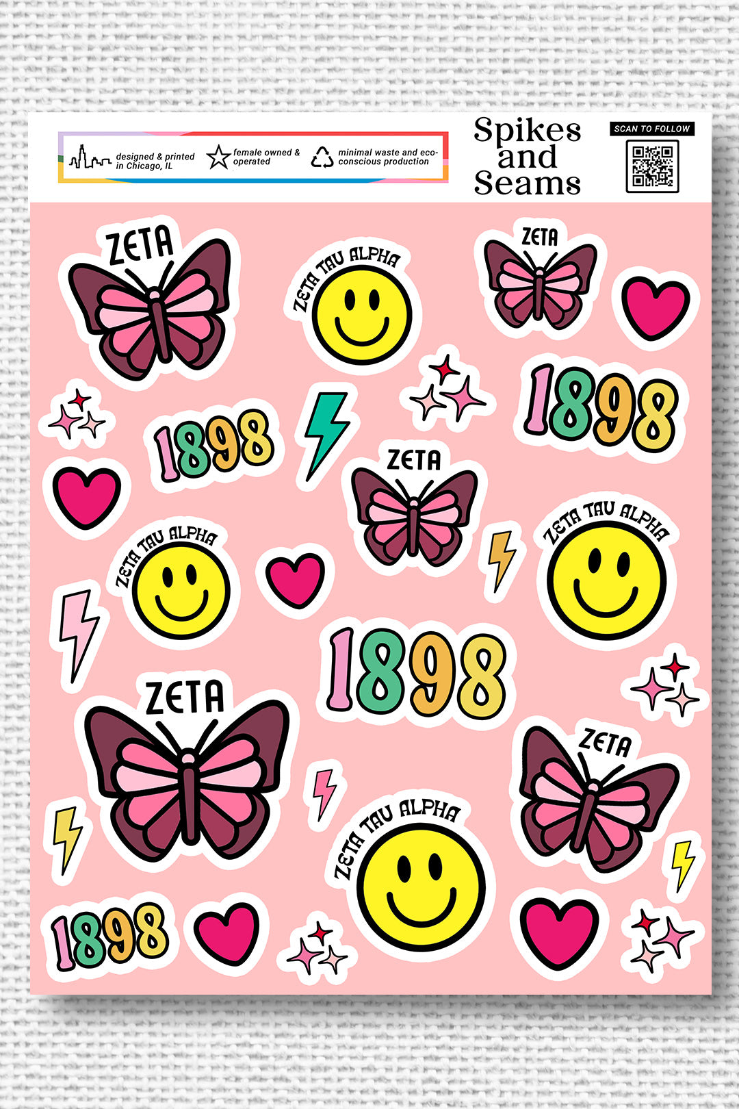 Sticker Sheet #10 - Zeta Tau Alpha