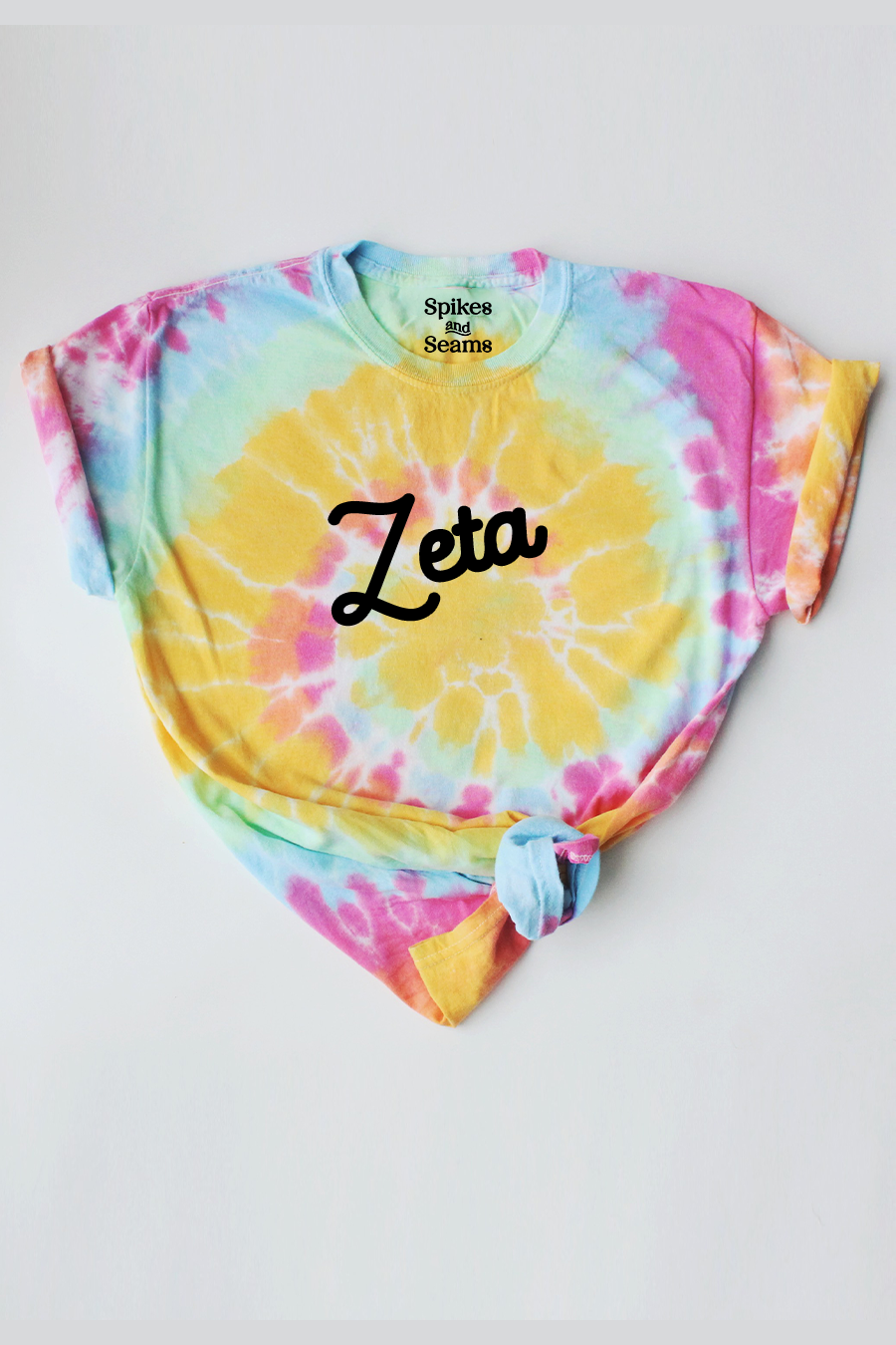 Tie Dye script tee - Zeta